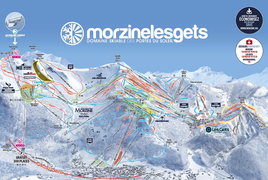 Morzine-Avoriaz piste map